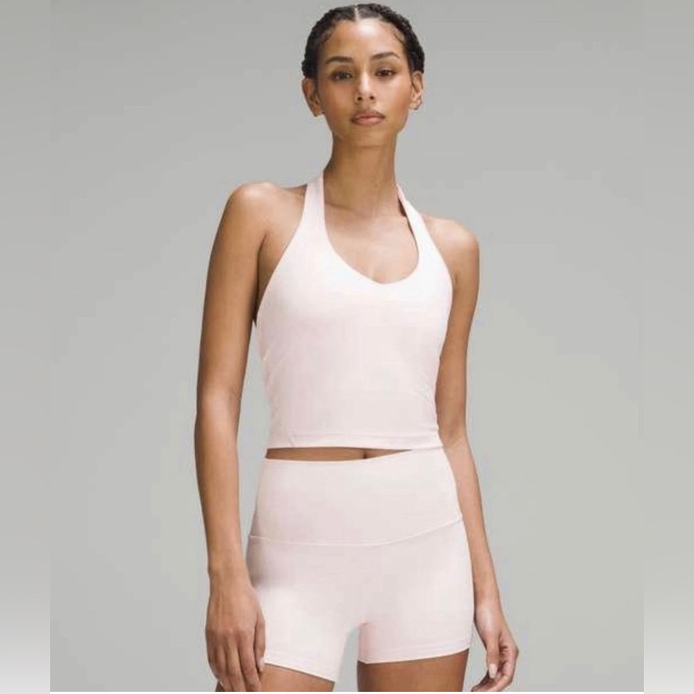 Lululemon Women’s Guy Align Crop  Tank Top Size 2 Strawberry Milkshake STMI